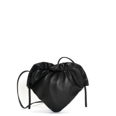 Anonymous Copenhagen Zally classic heart bag Shiny lamb Black - Image 1