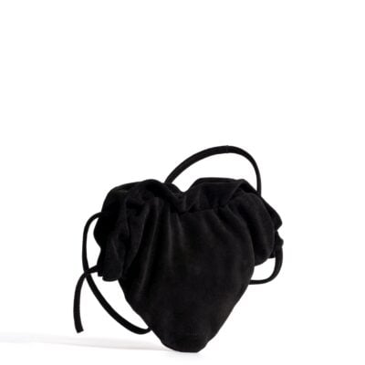 Anonymous Copenhagen Zally classic heart bag Calf suede Black - Image 2