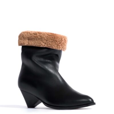 Anonymous Copenhagen Vully 50 triangle lamb shearling Soft calf Black — 35 - Image 2