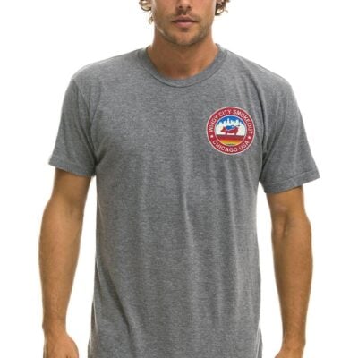 Aviator Nation WINDY CITY SMOKEOUT 2023 TEE - HEATHER GREY — XS - Image 1