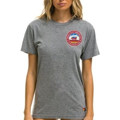 Aviator Nation WINDY CITY SMOKEOUT 2023 TEE - HEATHER GREY — XS - Image 2