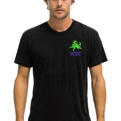 Aviator Nation WILL FERRELL 2023 CREW TEE - BLACK — XS - Image 1