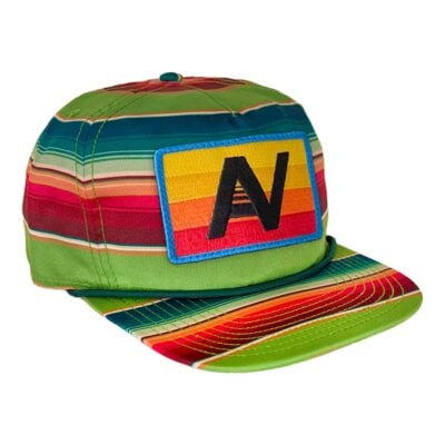 Aviator Nation VINTAGE LOGO TWILL LOW-RISE TULUM TRUCKER HAT - JUNGLE GREEN - Image 1