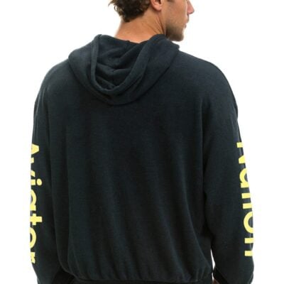 Aviator Nation VANDERBILT LOGO PULLOVER HOODIE RELAXED - BLACK — XS - Image 2