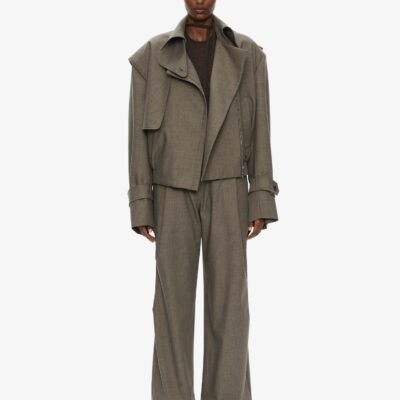 Christopher Esber Cropped Trench Bomber Jacket — 4 - Image 1