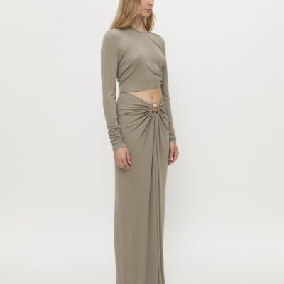 Christopher Esber Bezel Quartz Ruched Skirt — 6 - Image 2