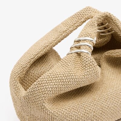 Christopher Esber Deia Raffia Mini Tote - Image 2