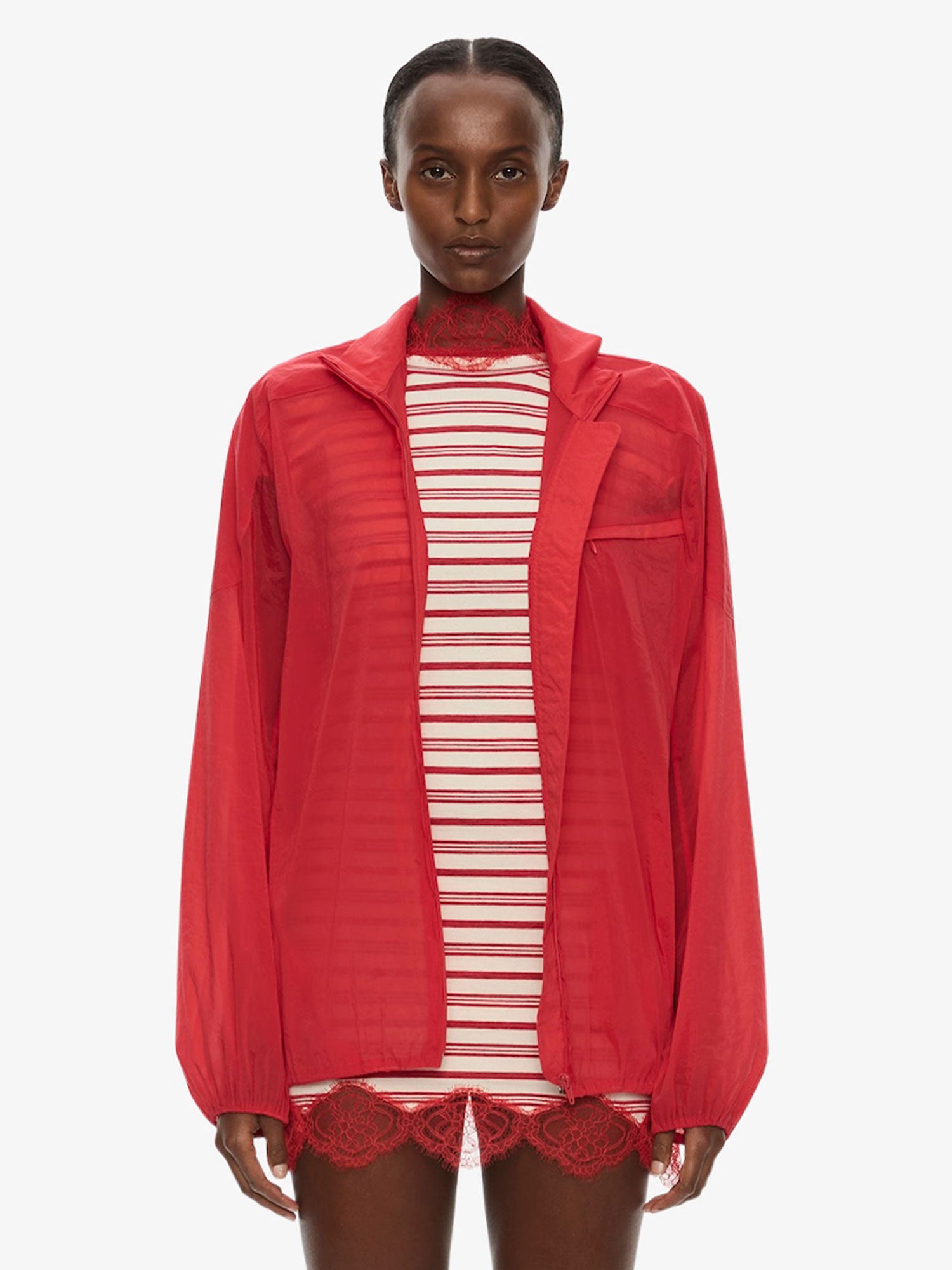 MNCE050726190835053_2 Christopher Esber Dannie Lucent Mottled Sheer Bomber — 4 - Image 2