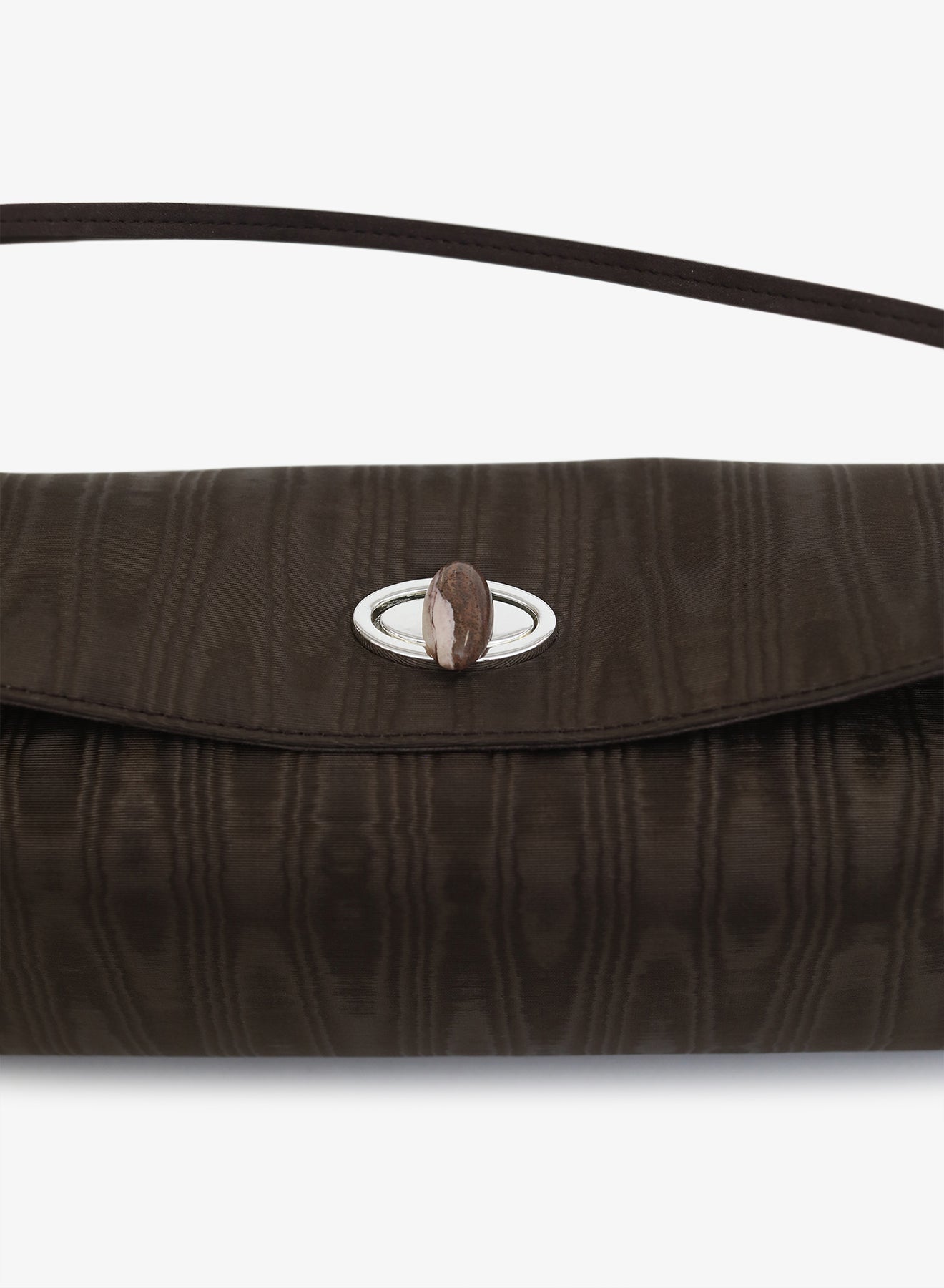 Christopher Esber Doba Quartz Turnlock Moire Shoulder Bag - Image 3