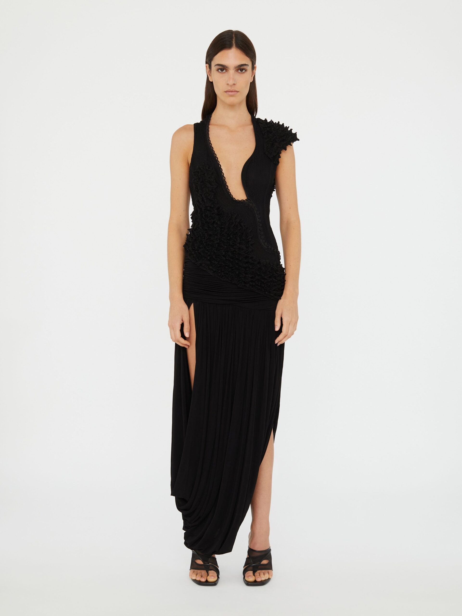Christopher Esber Vespertine Cutaway Lace Dress — 4