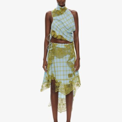 Christopher Esber Embroidered Handkerchief Envelope Midi Skirt — 4 - Image 1