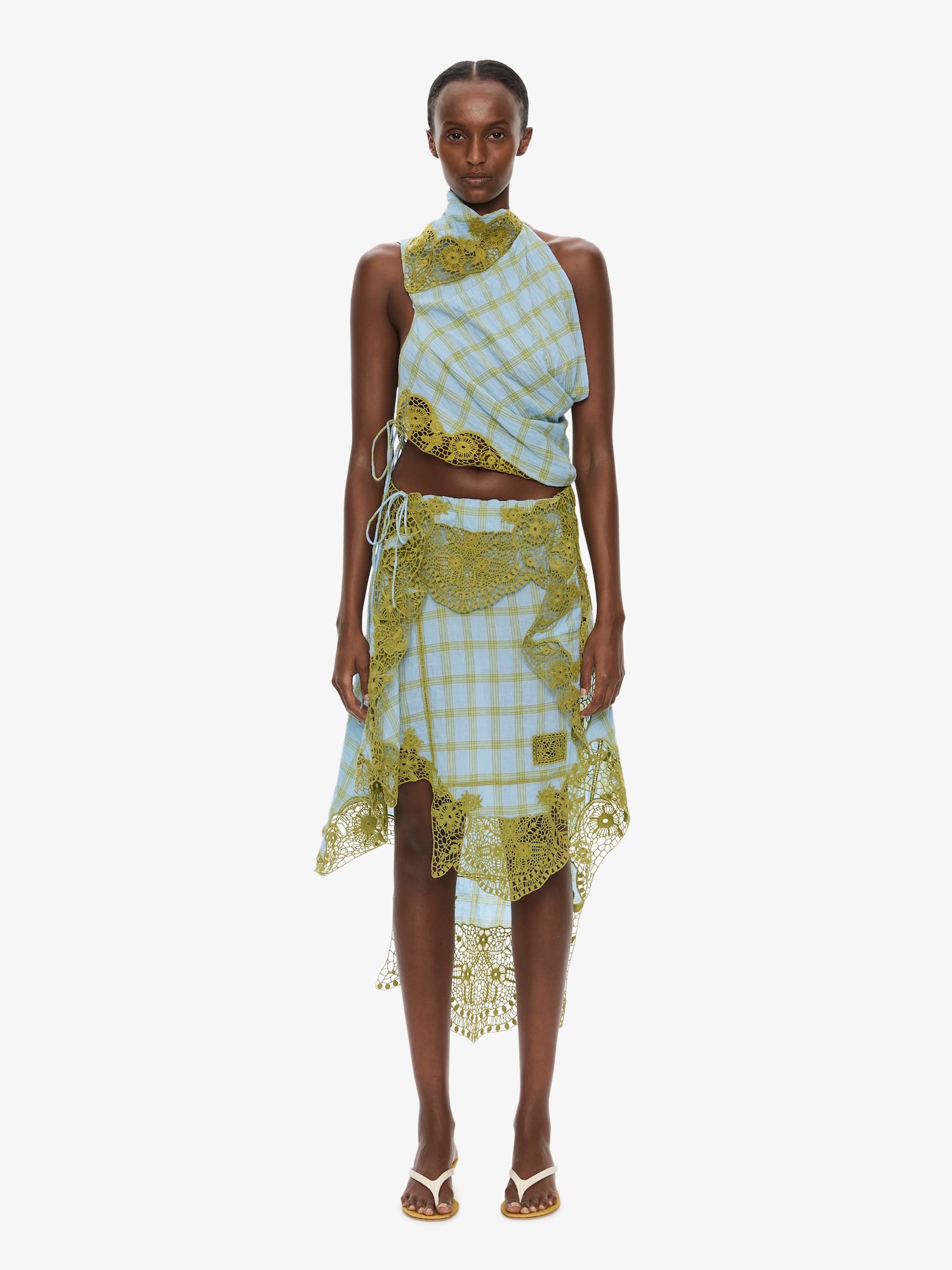 Christopher Esber Embroidered Handkerchief Envelope Midi Skirt — 4 - Image 1
