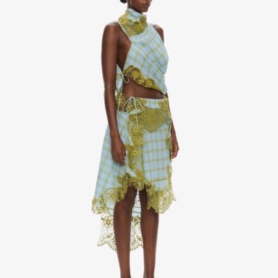 Christopher Esber Embroidered Handkerchief Envelope Midi Skirt — 4 - Image 2