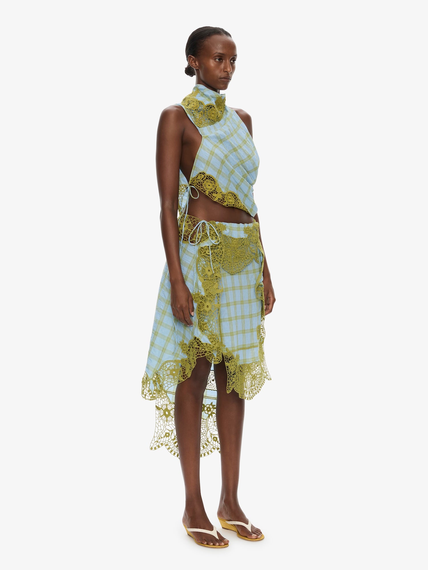 Christopher Esber Embroidered Handkerchief Envelope Midi Skirt — 4 - Image 2