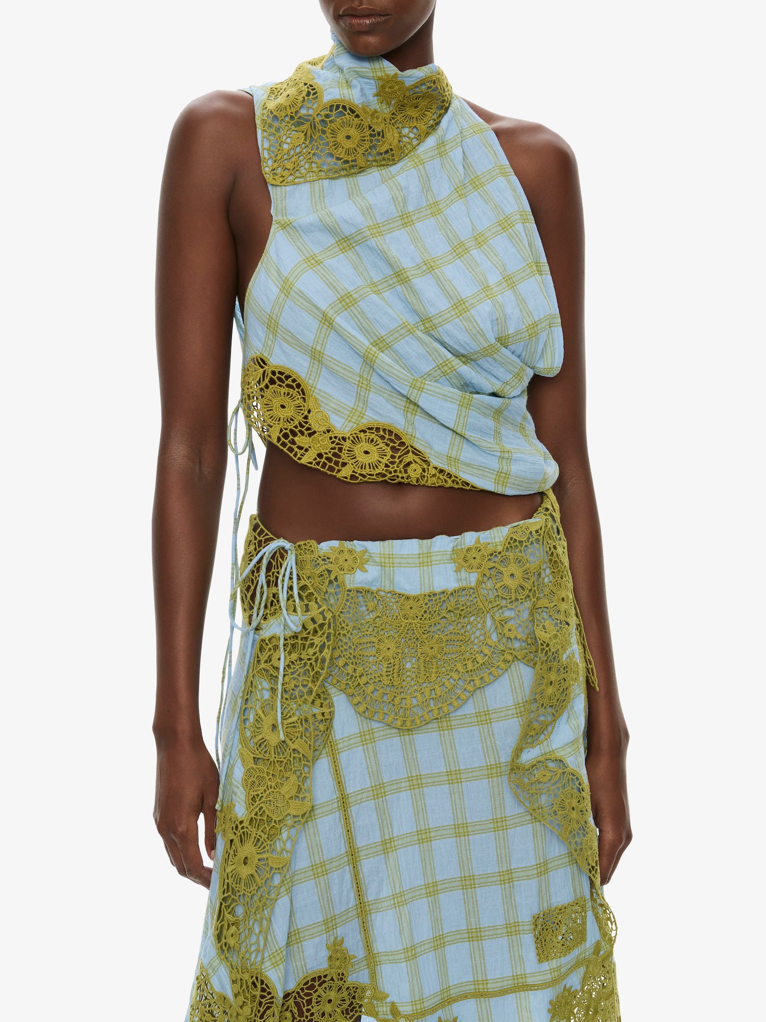 Christopher Esber Embroidered Handkerchief Envelope Midi Skirt — 4 - Image 3