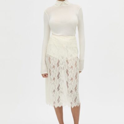 Camilla and Marc Zemira Lace Midi Skirt — cream - Image 2
