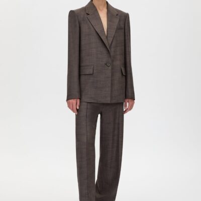 Camilla and Marc Verna Relaxed Fit Blazer — choc texture - Image 1