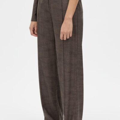 Camilla and Marc Verna Pinstitch Detail Pant — choc texture - Image 2