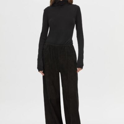 Camilla and Marc Vance Leather Pant — black - Image 1