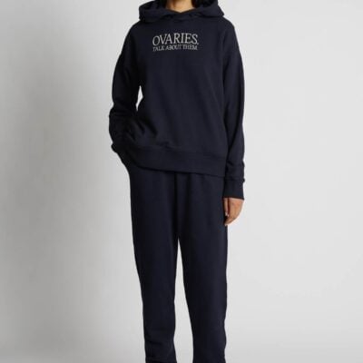 Camilla and Marc Unisex Ovarian Cancer Hoodie — navy - Image 2