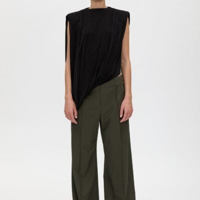Camilla and Marc Una Straight Leg Trouser — dark emerald - Image 1