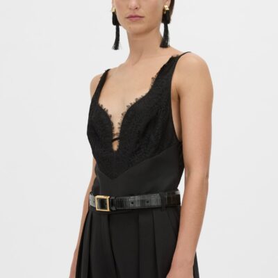 Camilla and Marc Tahlia Lace Top — black - Image 2
