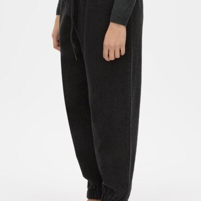 Camilla and Marc Sorrell Denim Fleece Track Pant — black - Image 2