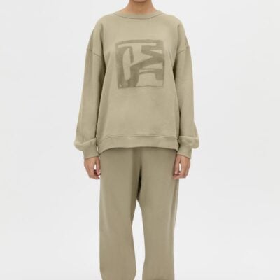 Camilla and Marc Sonora Flocked Tracksuit Top — clay - Image 1