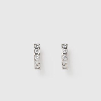 Camilla and Marc Sloane Huggies — silver - Image 1