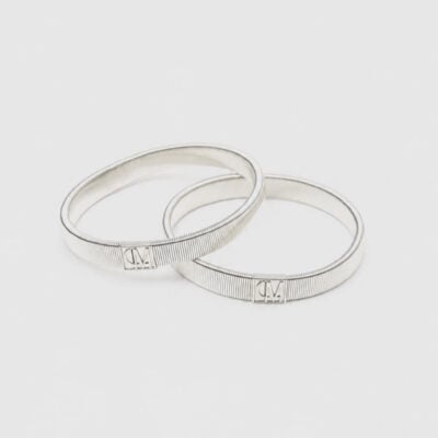 Camilla and Marc Sleeve Monogram Garter — silver - Image 1