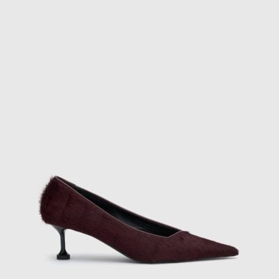 Camilla and Marc Siri Pony Pump — burgundy - Image 1