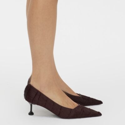 Camilla and Marc Siri Pony Pump — burgundy - Image 2