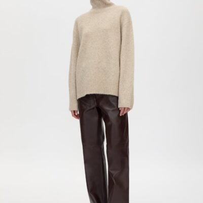 Camilla and Marc Selita Leather Pant — burgundy - Image 2