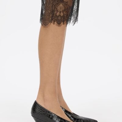 Camilla and Marc Rhys Croc Pump — black - Image 2