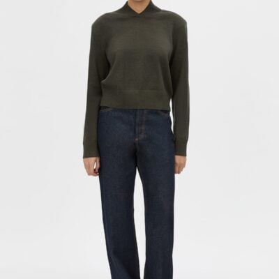 Camilla and Marc Renata Knit Sweater — bottle green - Image 1