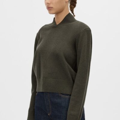 Camilla and Marc Renata Knit Sweater — bottle green - Image 2