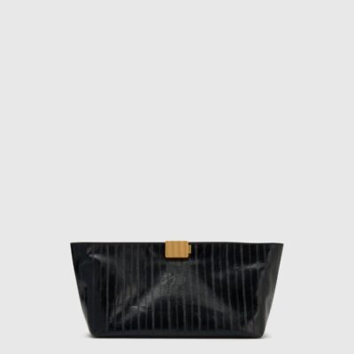 Camilla and Marc Poppy Eel Clutch — black - Image 1