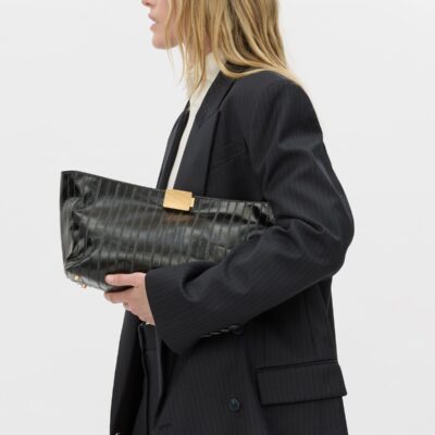 Camilla and Marc Poppy Eel Clutch — black - Image 2