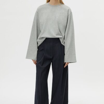 Camilla and Marc Peretti Long Sleeve Tee — grey marle - Image 1