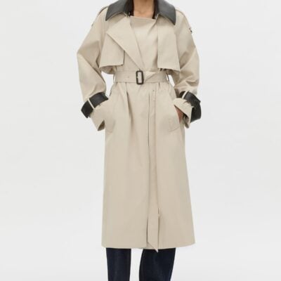 Camilla and Marc Passage Wide Sleeve Trench — stone - Image 1