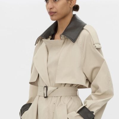 Camilla and Marc Passage Wide Sleeve Trench — stone - Image 2