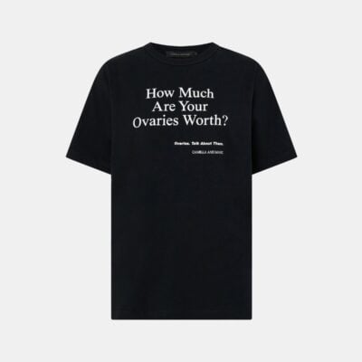 Camilla and Marc Ovarian Cancer Unisex Tee 2 — black - Image 1