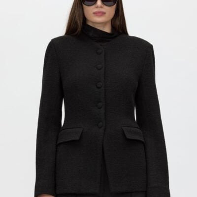 Camilla and Marc Nomari Short Fitted Coat — black - Image 2