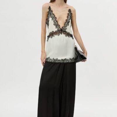 Camilla and Marc Mirage Lace Trim Top — cream - Image 1