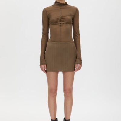 Camilla and Marc Maxim Straight Line Mini Skirt — cinnamon - Image 1