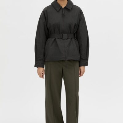 Camilla and Marc Manon Padded Belted Jacket — black - Image 1