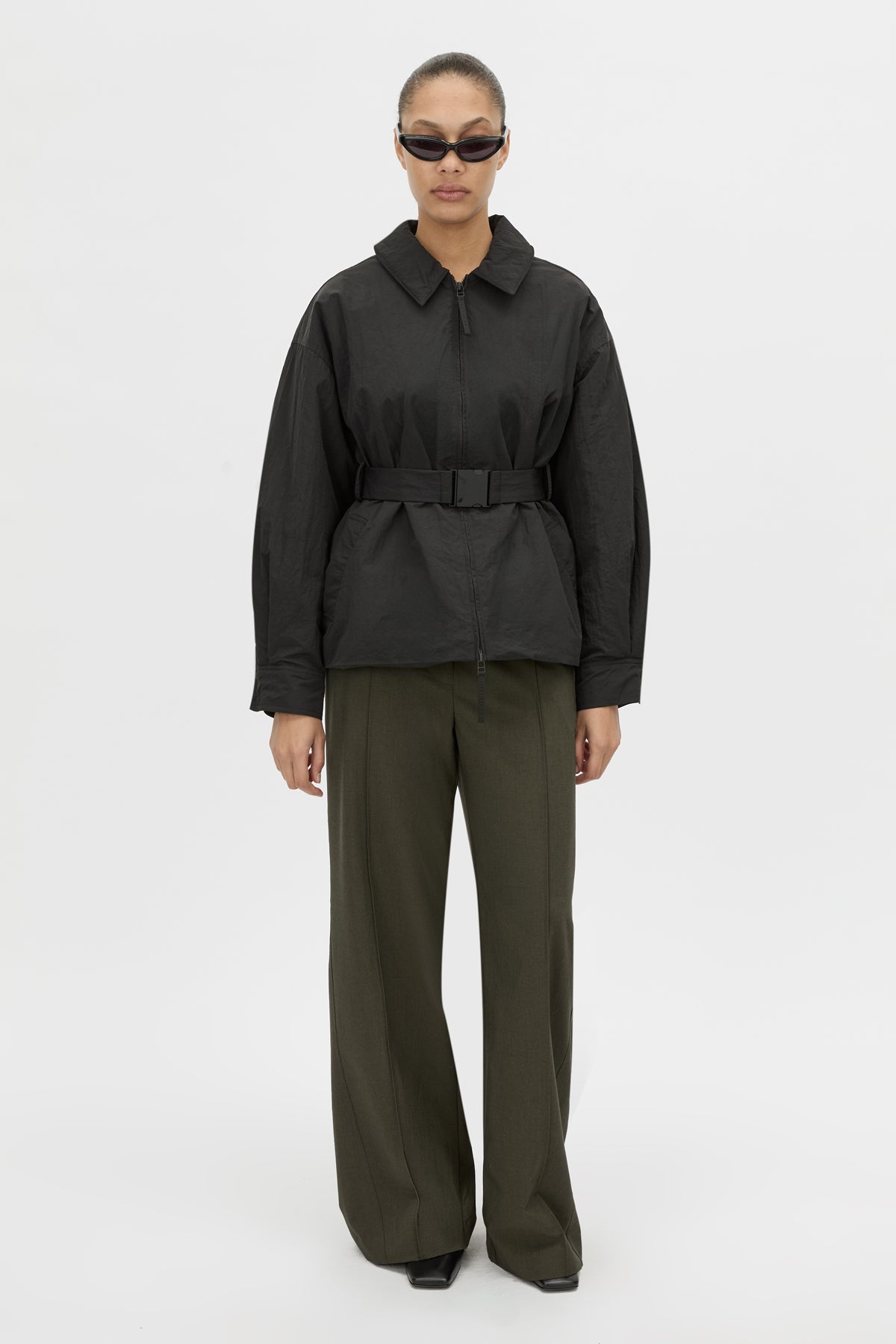 Camilla and Marc Manon Padded Belted Jacket — black - Image 1