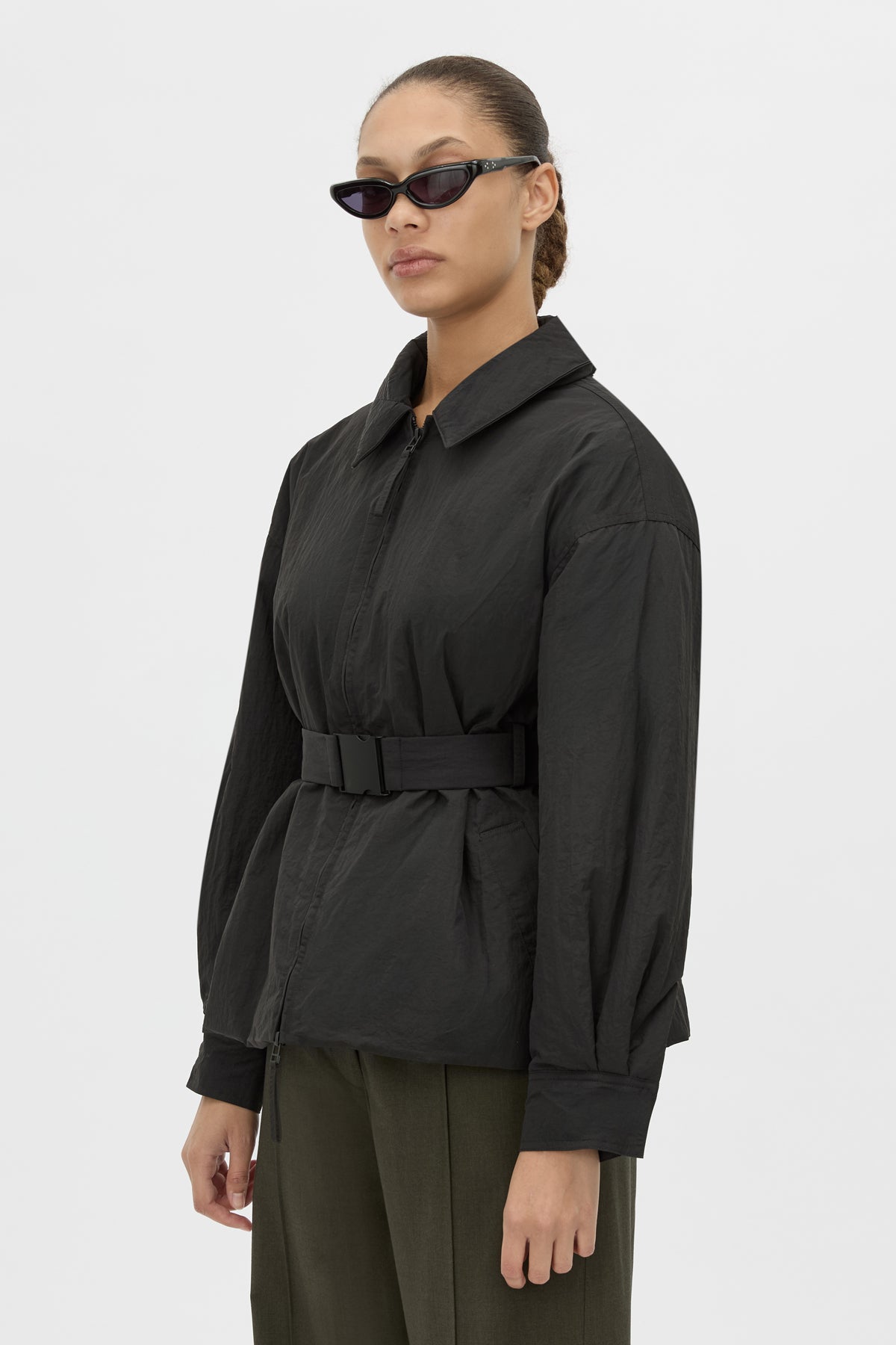 MNCM140726191904188_2 Camilla and Marc Manon Padded Belted Jacket — black - Image 2