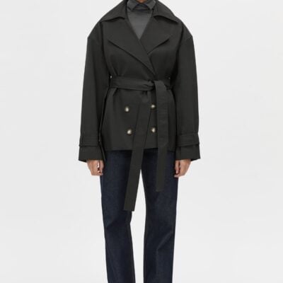 Camilla and Marc Malia Belted Jacket — black - Image 1