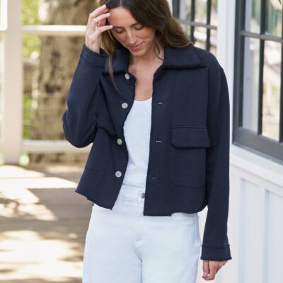 Frank & Eileen ROWAN Classic Navy, Triple Terry - Image 1